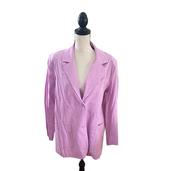 Oversized Linen Blazer - Picture 2 of 3